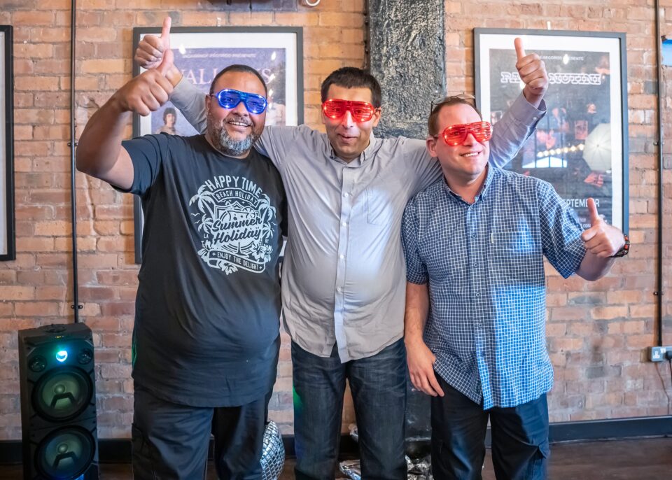 People supported enjoying a disco on What To Do