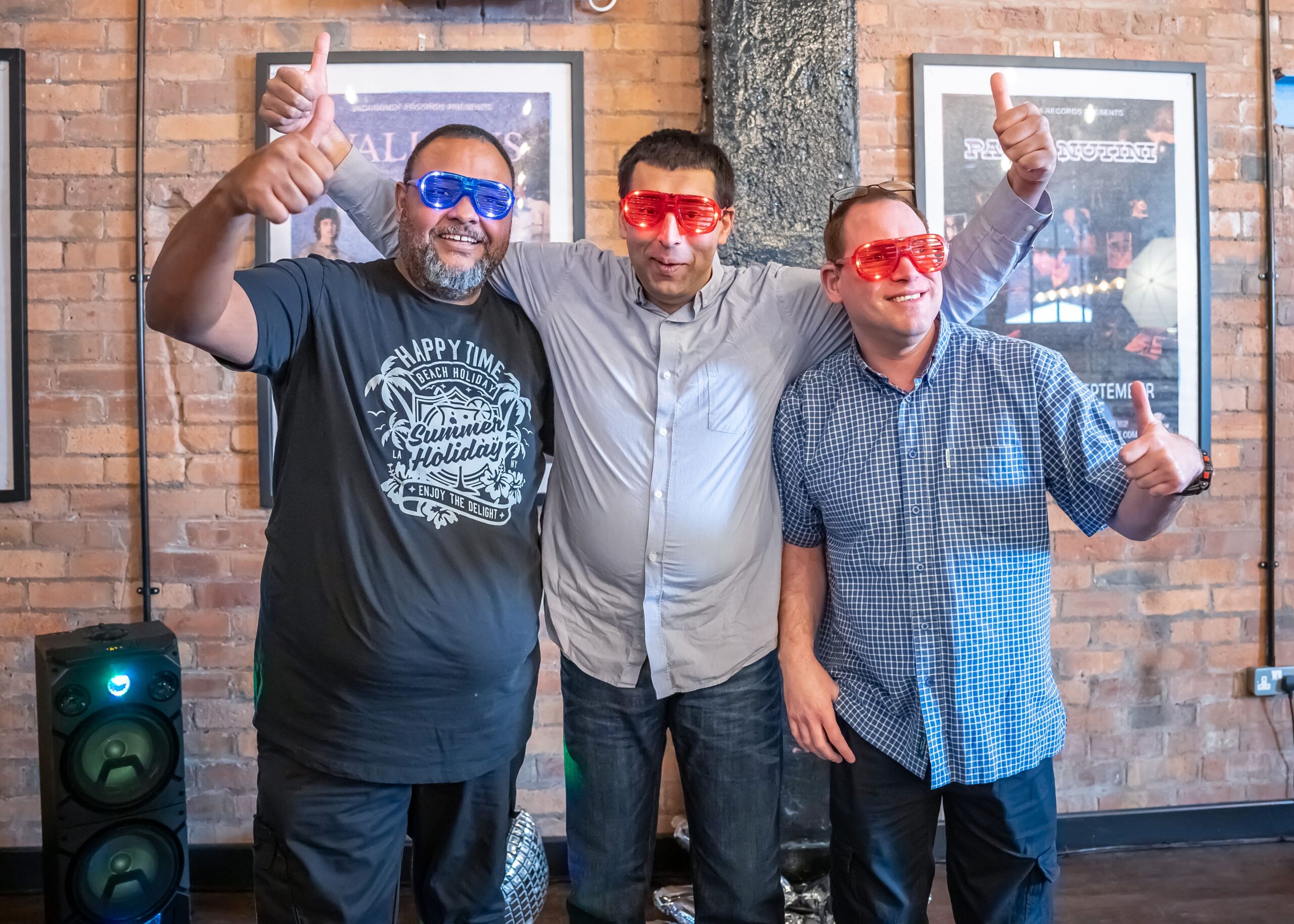 People supported enjoying a disco on What To Do